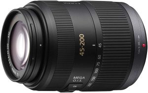 Objetivo Panasonic 45-200mm para Micro Cuatro Tercios teleobjetivo barato de Panasonic
