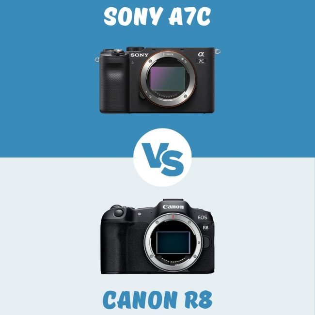 Comparación Sony A7c vs Canon R8