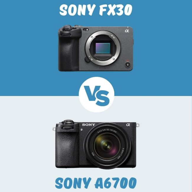 Comparación Sony FX30 vs Sony a6700