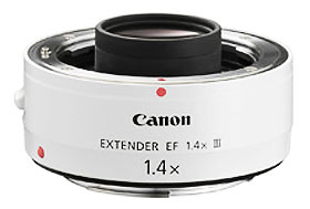 extensor Canon usando un extensor con un teleobjetivo