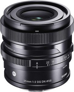 Sigma 35 mm f/2 DG DN I C para Sony FE Sigma 35 mm f/2 DG DN I C para cámara sin espejo Sony FE