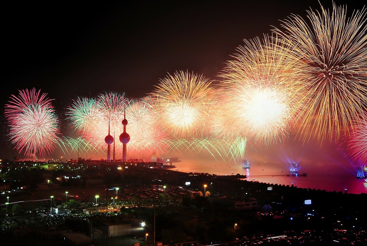 usa un trípode para fuegos artificiales fuegos artificiales y trípodes