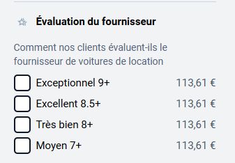 évaluation fournisseur location de voiture évaluation fournisseur location de voiture