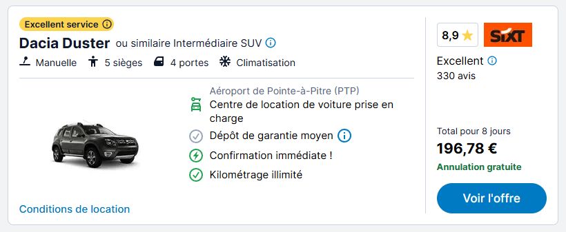 location SUV en guadeloupe location 4x4 en guadeloupe